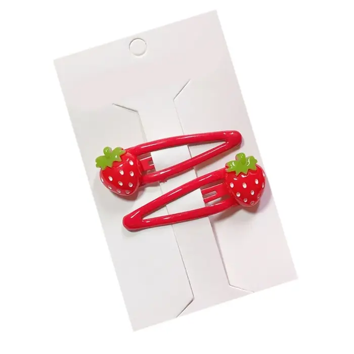 Pinces à cheveux Snap Harvey 3D, jolies barrettes, pince latérale en résine de fruits