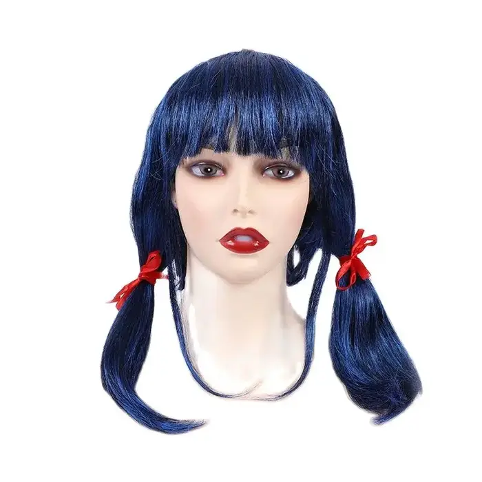 Perruque bleue pour filles