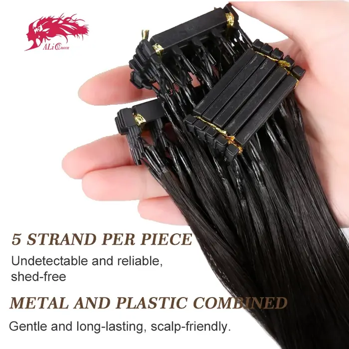 Ali Queen Hair 6D Extensions de cheveux 100% vrais