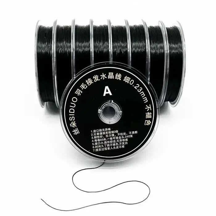 1 Rouleau de 60M de Fil Élastique Transparent pour Salon