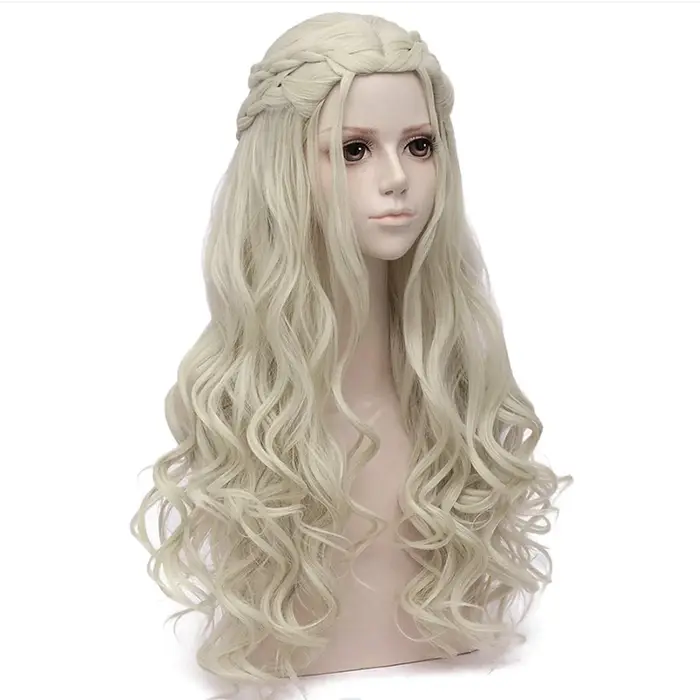 Destroy Enerile-Perruque de Cosplay Longue et Bouclée pour Femme