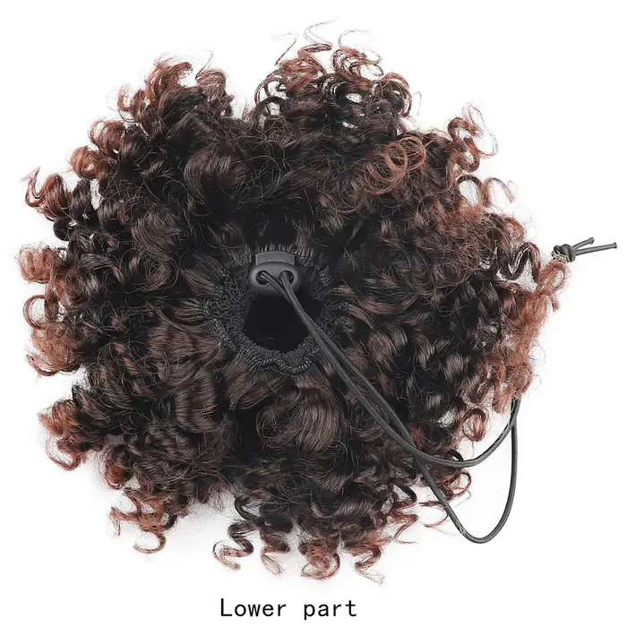 Jeedou Chignon Afro bouffant africain bouclés beignet cheveux