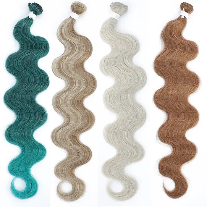 Mèches synthétiques Body Wave colorées 613