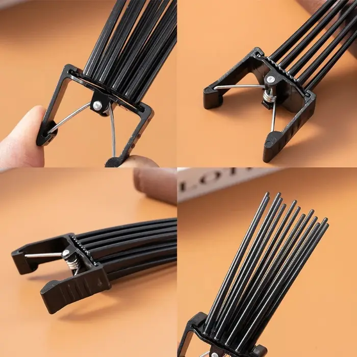 Kit d'outils de coiffure pour cheveux bouclés homme et femme : Peigne texturant volumateur et pince volumatrice pour