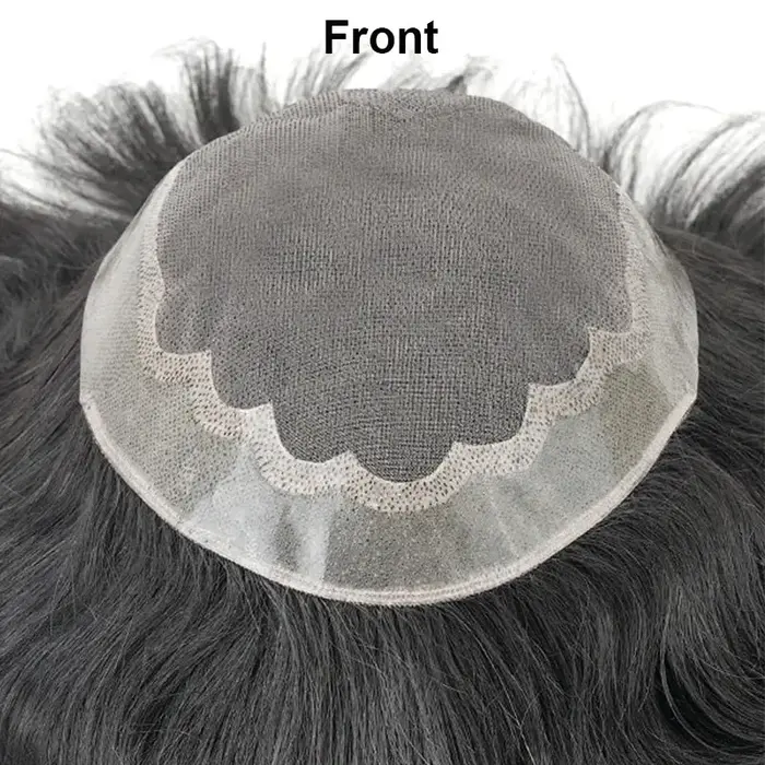 Perruques de prothèse capillaire pour hommes, Toupet masculin en PU fin mono et doux, Système de che