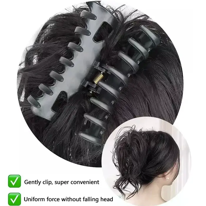 Chignon synthétique bouclé et volumineux