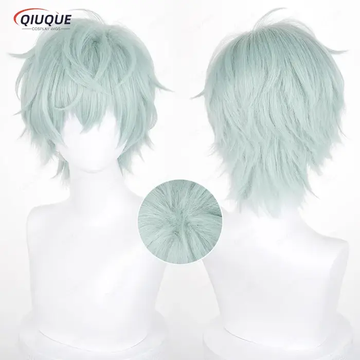 Anime jusqu'à Cosplay perruque 3 types de cheveux courts styles