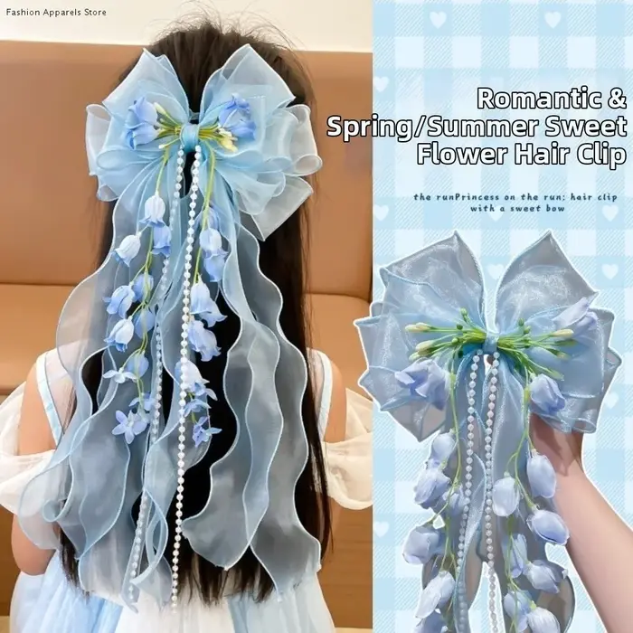 Pince à cheveux Lolita Fée Douce à fleur