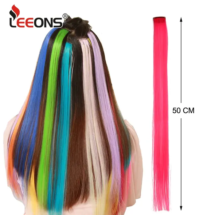 Clip synthétique en une seule pièce Raiinbow Extensions de cheveux pièces