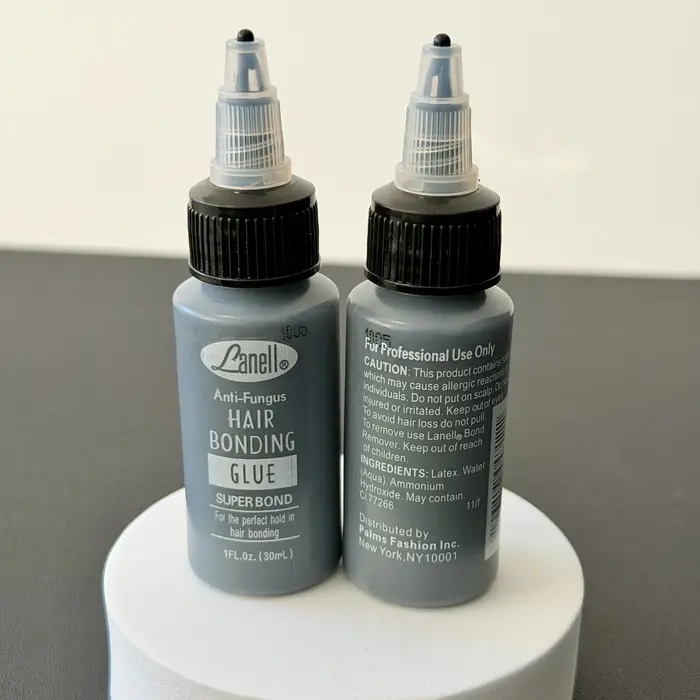 Colle de liaison pour trame de cheveux noirs