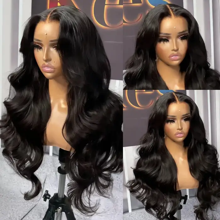 Perruque Lace Front Wig Body Wave brésilienne HD transparente, cheveux 100% naturels, 13x4, 13x6, 36