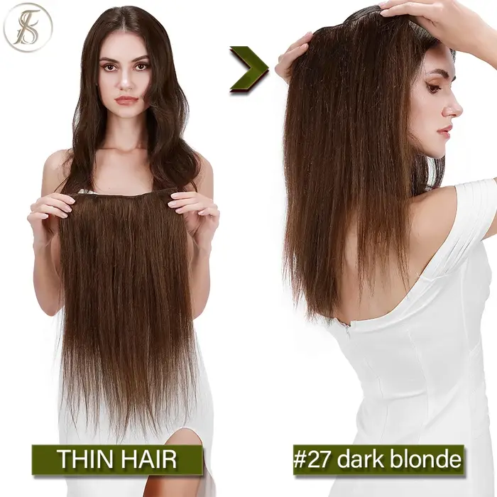 TESS pince dans les Extensions de cheveux humains 100% Extension naturelle