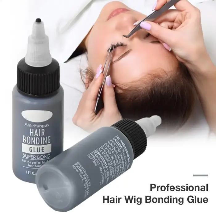 Colle adhésive puissante anti-fongique pour tissage de cheveux noirs 30ml