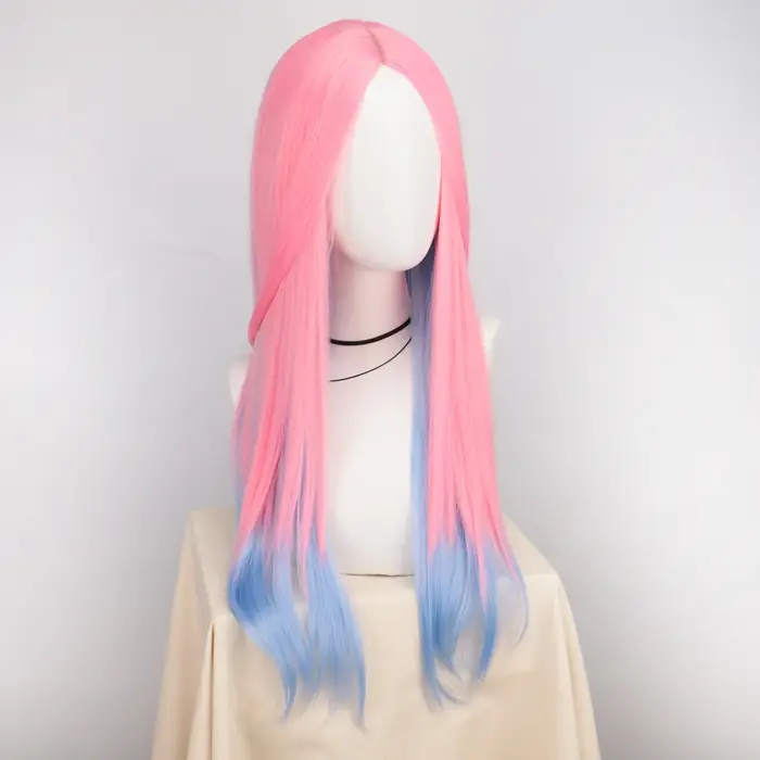 Perruque de Cosplay synthétique bouclée longue de 80cm pour femmes