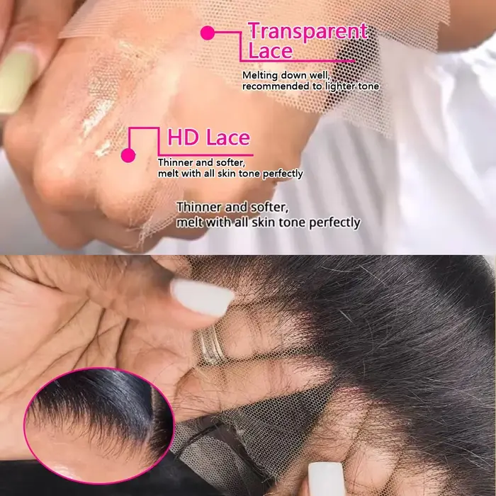 Perruque en cheveux humains 13x6 HD Lace Front Deep Wave, noir naturel, densité 200, pré-épilée, lig