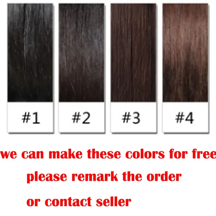Perruque indienne en cheveux 200 humains, densité 100%, 1x4, partie en U/partie en V, noir naturel a