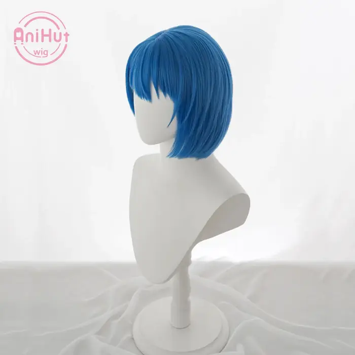 Perruque de cosplay AniHut bleue de 32 cm de Kiritani Haruka