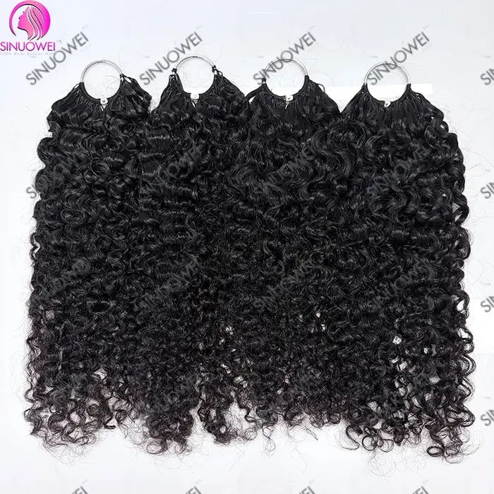 Prix de gros Cheveux humains naturels noirs ondulés birmans bruts