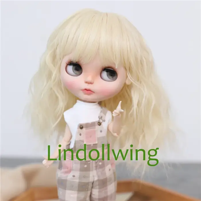 Perruque Blyth bouclée instantanée, une collection de cheveux, 9-10 pouces