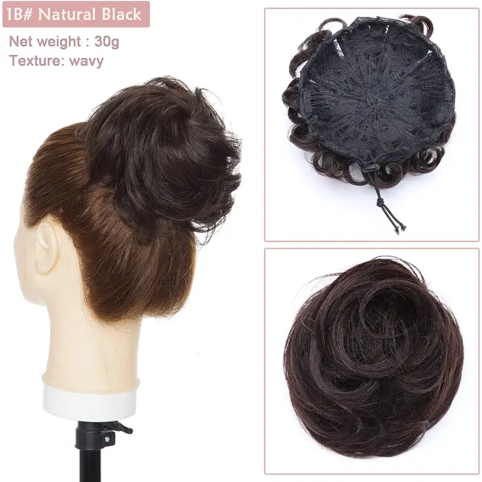 SEGO 100% Extension de Chignon de cheveux humains Donut