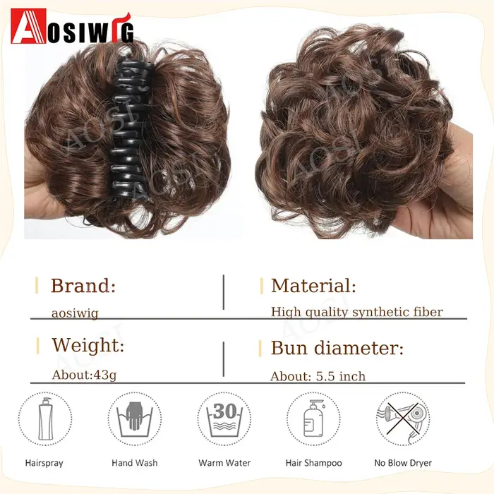 Chignon Synthétique à réinitialisation pour Queue de Cheval