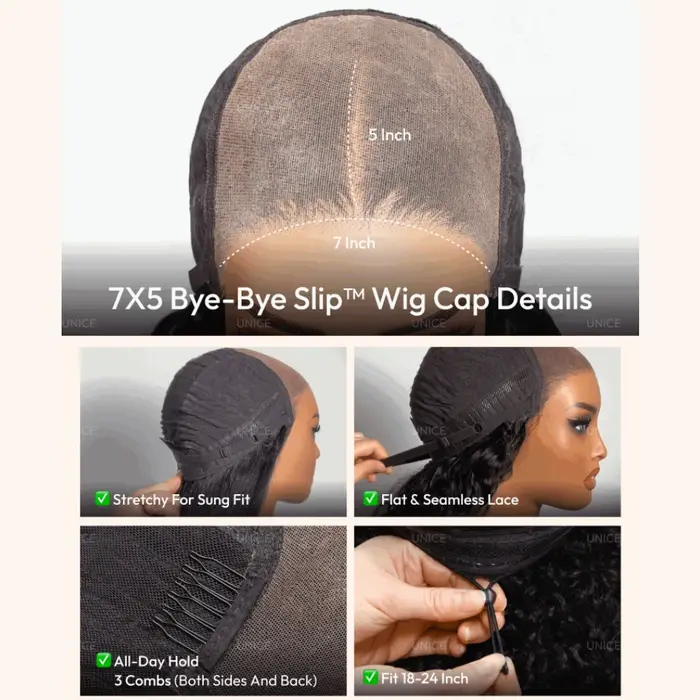Perruque Lace Front Wig naturelle ondulée-UNice Hair