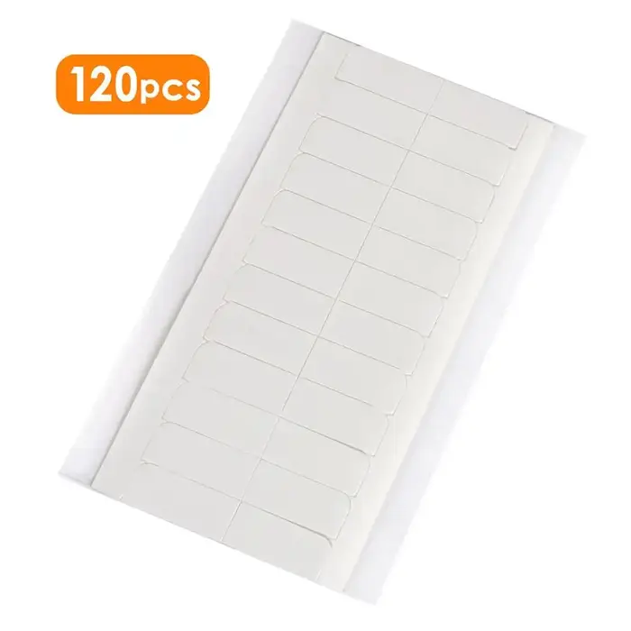 Ruban adhésif Double face imperméable blanc sans brillance pour Extension de cheveux