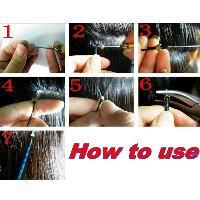 Extensions capillaires synthétiques arc-en-ciel