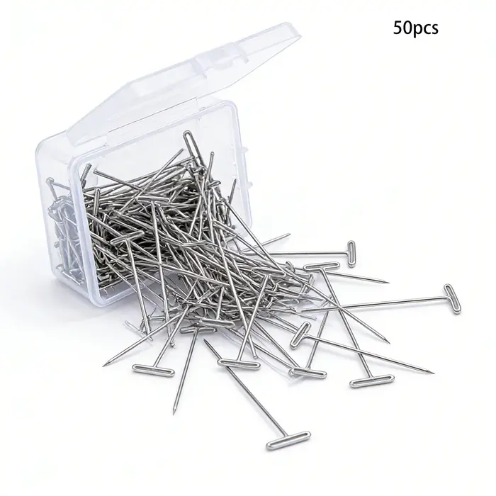 Épingles en T pour perruques, fixation de têtes de mannequin, épingles de blocage, outils de coiffur