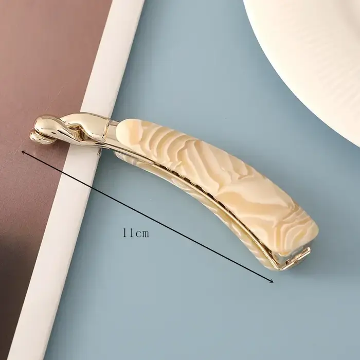 Pince à cheveux vintage imprimé léopard pour femmes et filles, épingle à cheveux en gel, queue de ch
