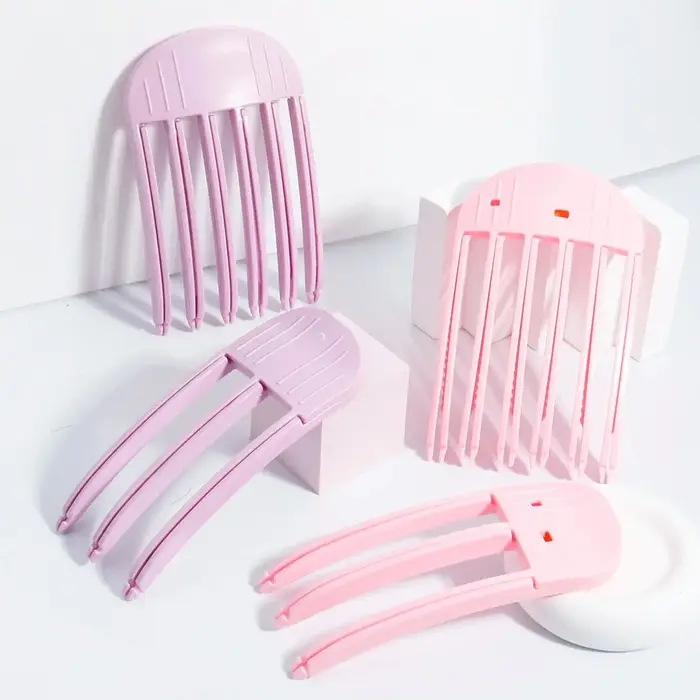 Pinces volumisantes en plastique pour cheveux - Sans plis