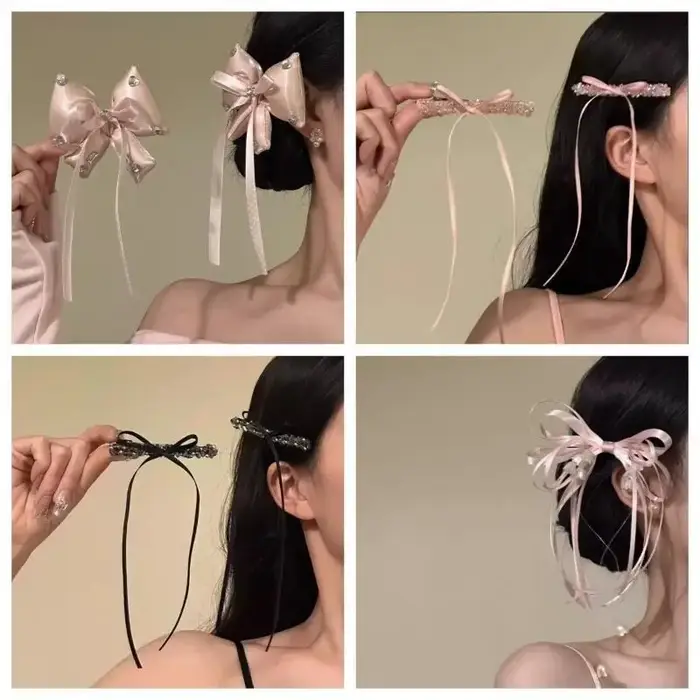 Pince à cheveux élégante pour franges