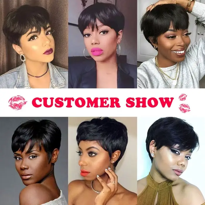 Perruques Pixie Cut pour femmes