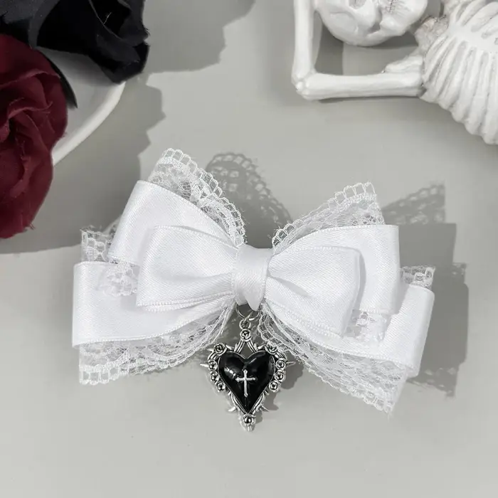 Pinces à cheveux gothiques Style Lolita