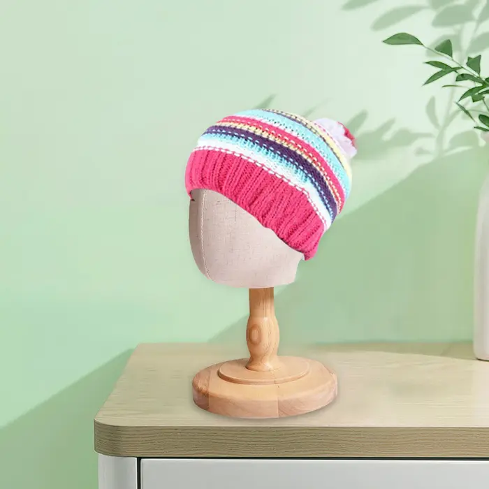 Support de perruque pour enfants avec poignées