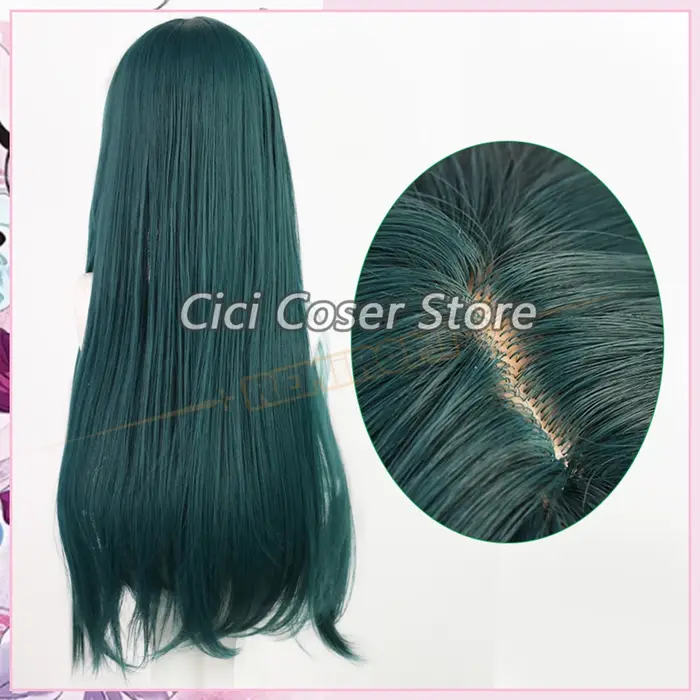 Perruque de Cosplay Maomao The Apothecary Diaries, cheveux longs verts, boucles d'oreilles Mao Mao, épingles à cheveux, couvre-chef pour femme, accessoires de fête d'halloween