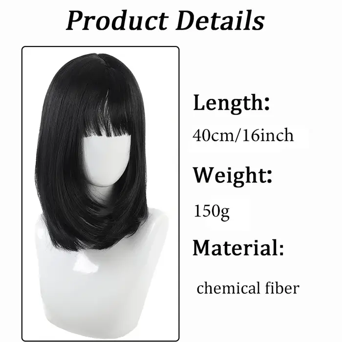 Perruque synthétique haut de gamme pour femme