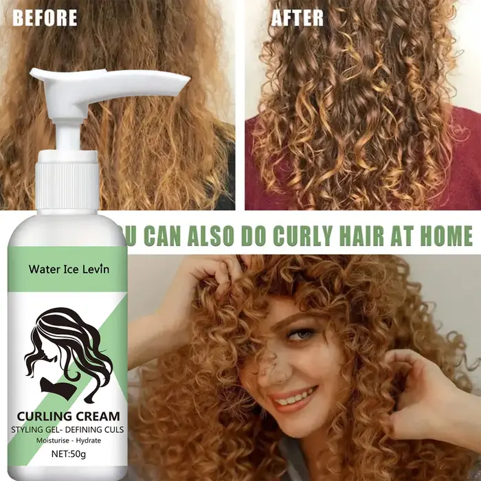 Crème hydratante pour cheveux bouclés