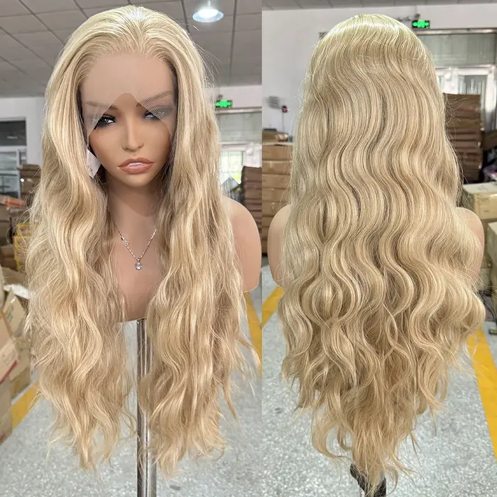 Perruque Lace Front Wig synthétique Blonde mixte 613