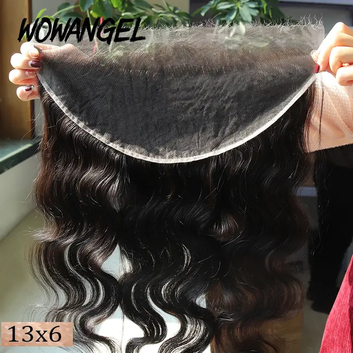 Wow Angel 13x6 pleine frontale seulement vague de corps peaux fondantes invisible HD dentelle fronta