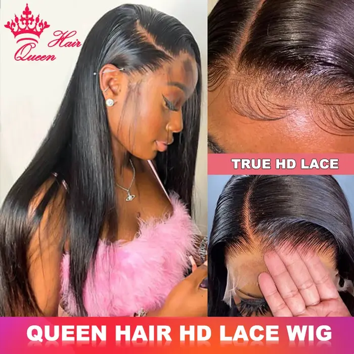 Real Invisible HD Lace Front Wig Pre Plucked 13x6 13x4 6x6 5x5 True HD Lace Frontal Wig Virgin Raw H