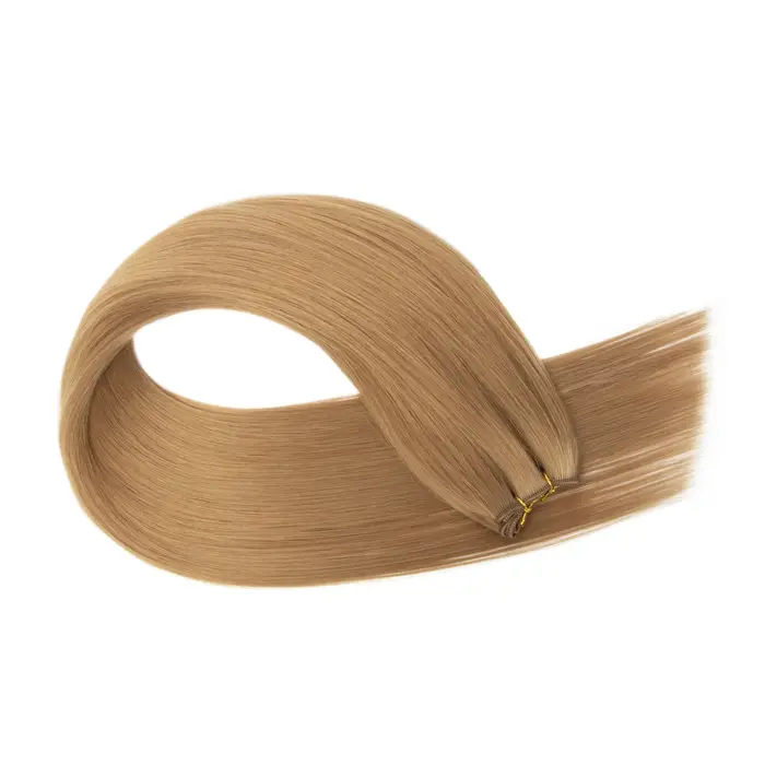 Extensions de cheveux synthétiques longues et lisses à coudre