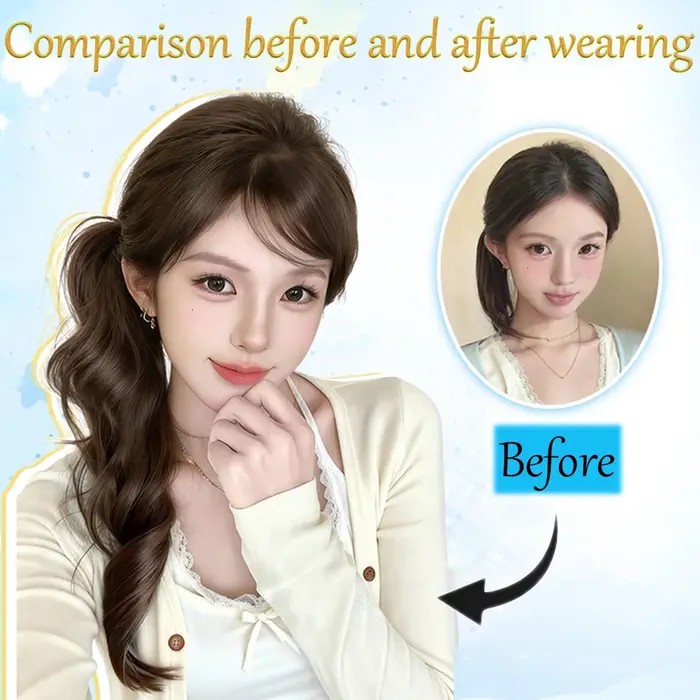 Extensions de cheveux synthétiques bouclés à clipser