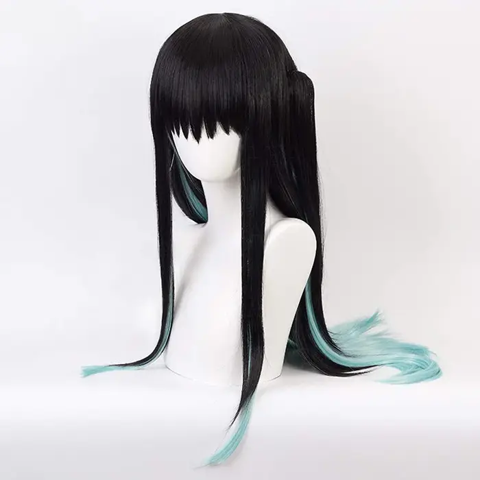 Perruque de Cosplay synthétique Anime Tokitou Muichirou