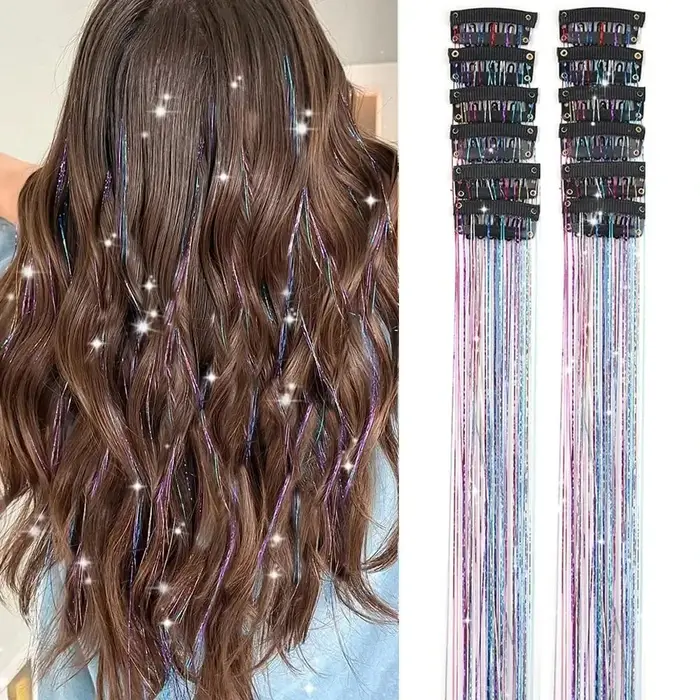 Extensions de cheveux à clipser unisexes