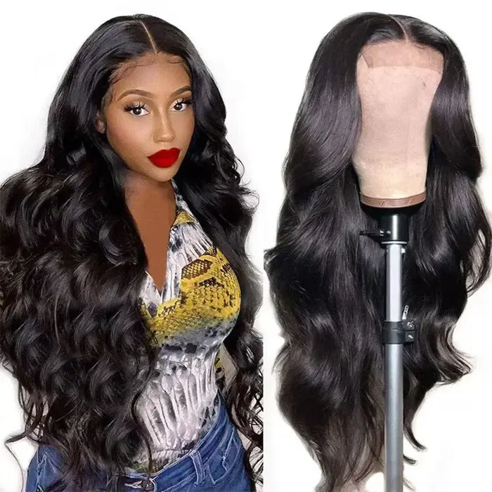 Perruque Highlight en Cheveux Humains Ondulés, Perruque Frontale HD 13x6 pour Femmes, Idéale pour le Cosplay, Perruque Lace Front de 30 Pouces en Cheveux Humains en Promotion