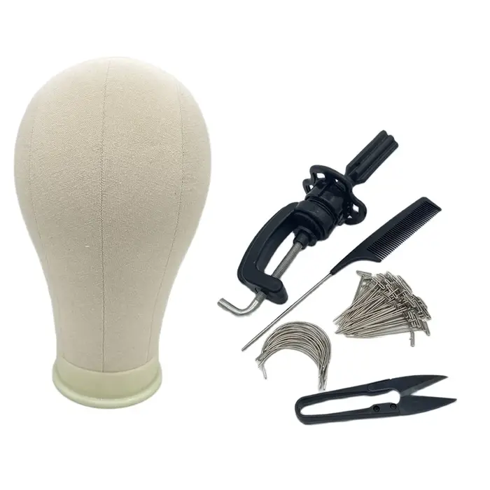 Toile bloc tête Kit formation Mannequin perruque