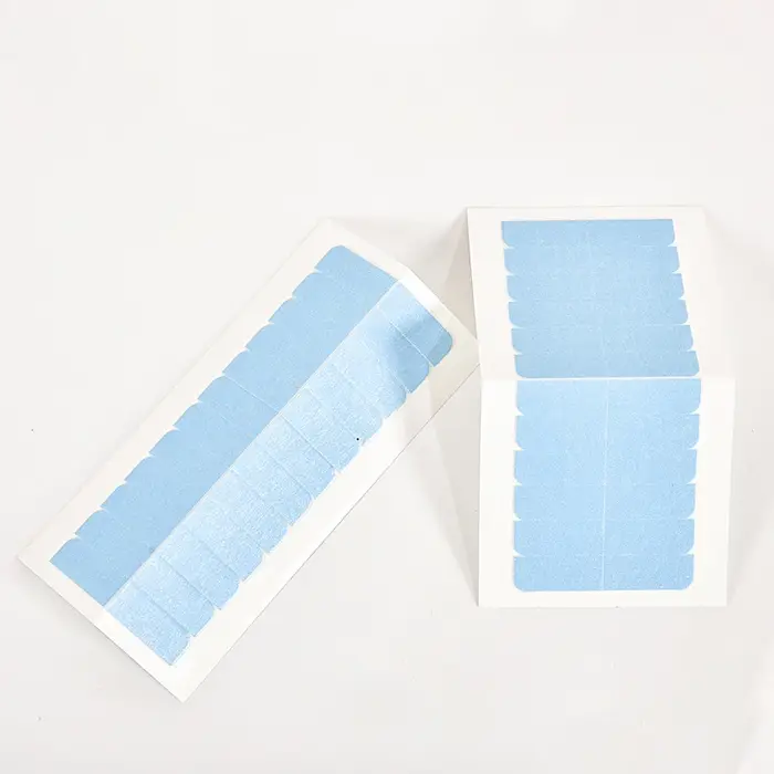 5 feuilles 60 pièces ruban d'extension de cheveux 4 cm * 0.8 cm onglets