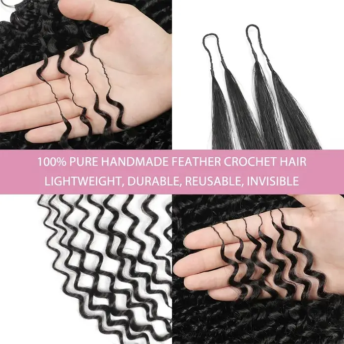 Extensions de cheveux en plumes Deep Wave