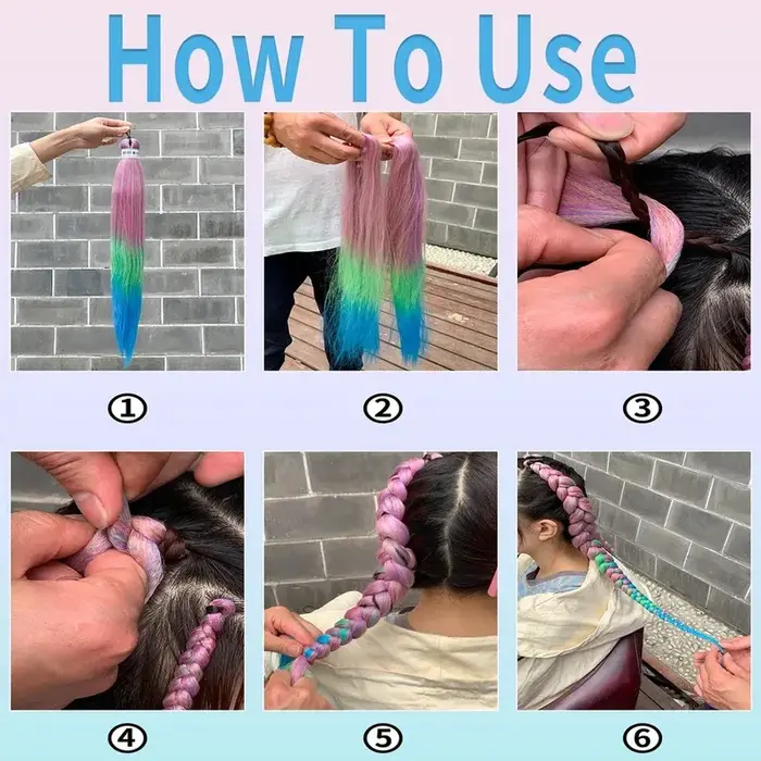 Tressage cheveux pré-étirés 26 pouces Extensions